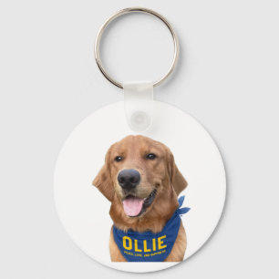 Ollie the Lucky Dog Photo Keychain