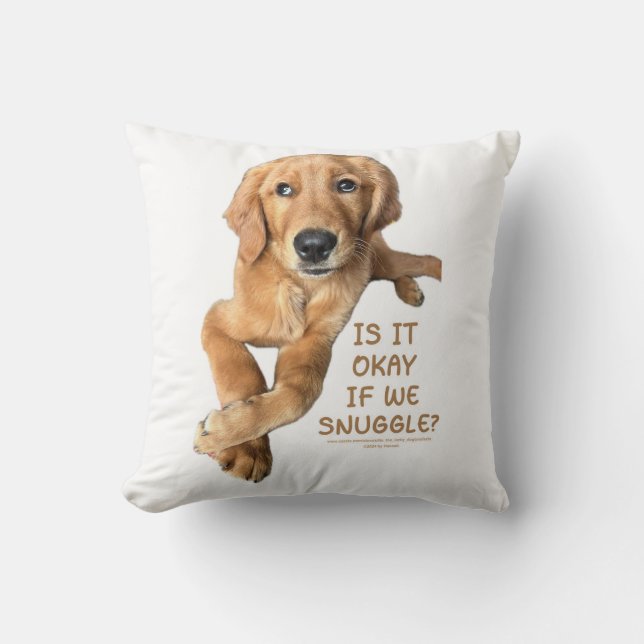 Ollie the Lucky Dog Snuggle Pillow (Front)