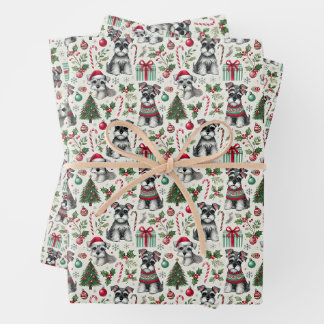 Ollie the sweet mini Schnauzer wrapping paper