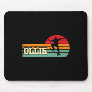 Ollie - Vintage Skateboarding Art Mouse Pad