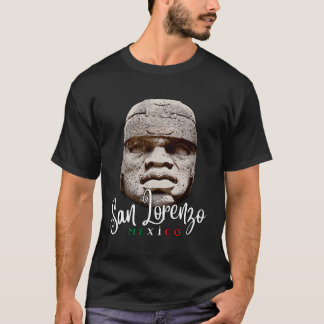 Olmec Colossal Head Giant Head San Lorenzo Mexico T-Shirt