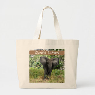 Olmoti Safari Elephant Tote Bag