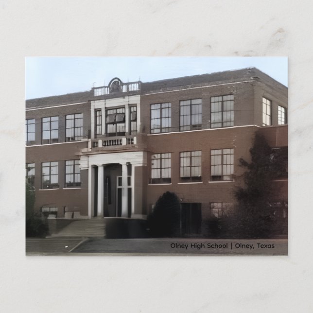 Olney High School  Postcard (Front)