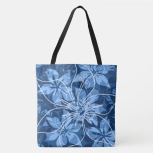 Olowalu Hibiscus Hawaiian Camo Beach Bag