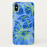 Olowalu Hibiscus Hawaiian Camo Blue