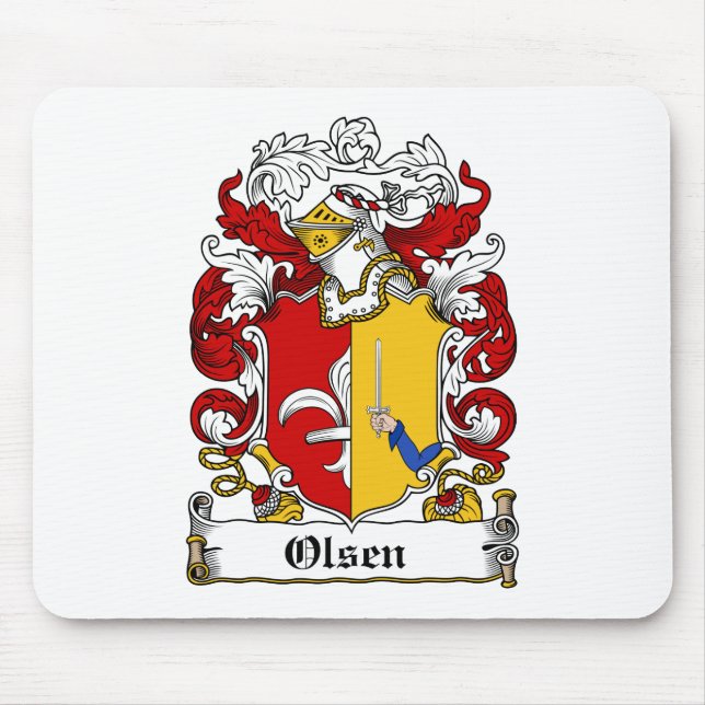 Olsen Family Crest Mouse Pad (Front)
