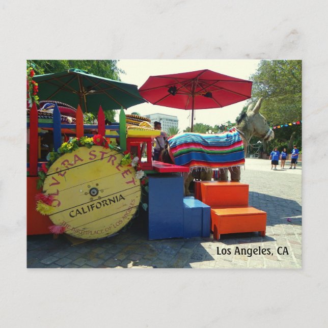 Olvera Street, Los Angeles Postcard! Postcard (Front)
