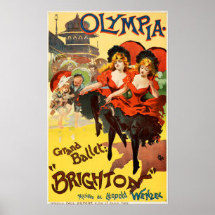 OLYMPIA BRIGHTON Grand Ballet French Theatre Show Poster
