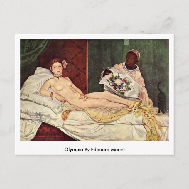Olympia By Edouard Manet Postcard (Front)