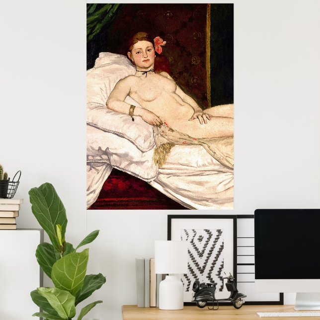 Olympia by Edouard Manet  Poster (Home Office)
