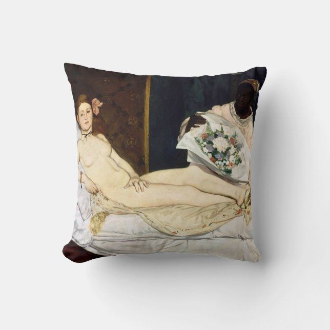 Olympia, Edouard Manet, 1863 Cushion (Front)