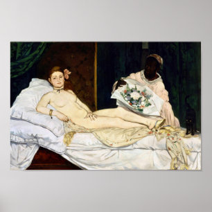Olympia, Edouard Manet, 1863 Poster