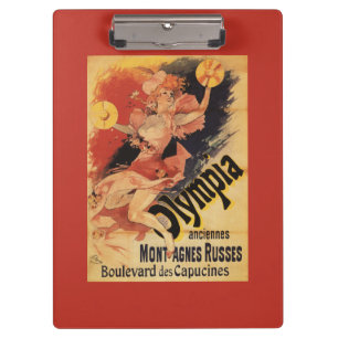 Olympia Nightclub Girl Crashing Cymbals Clipboard