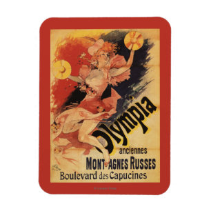 Olympia Nightclub Girl Crashing Cymbals Magnet
