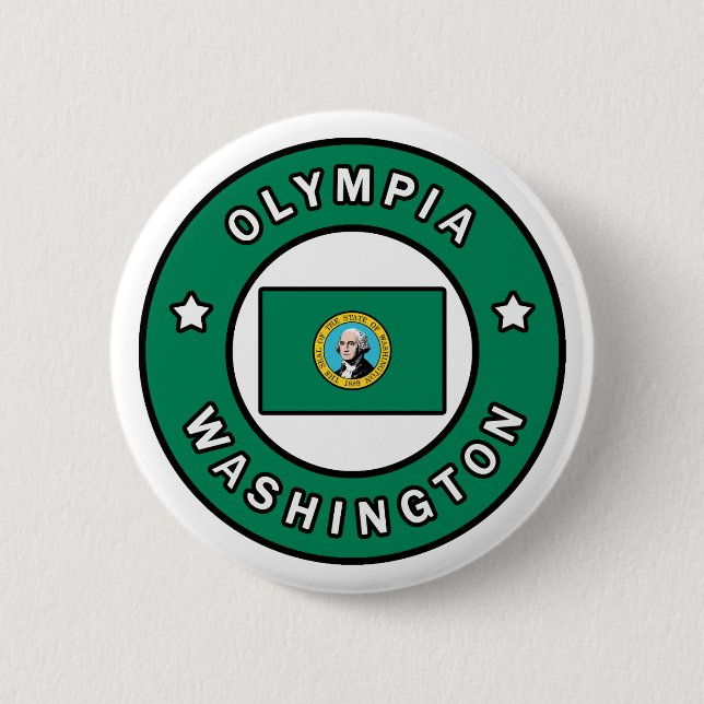 Olympia Washington 6 Cm Round Badge (Front)