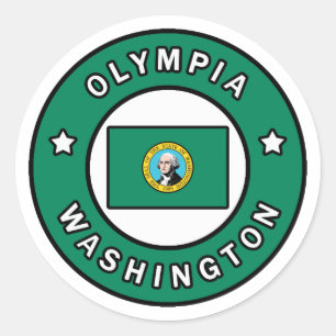 Olympia Washington Classic Round Sticker