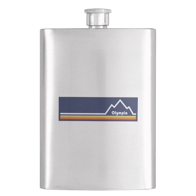 Olympia Washington Hip Flask (Front)