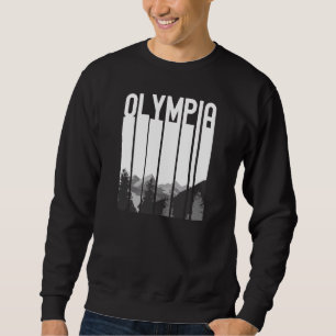 Olympia Washington Retro Wa City Vacation Outdoors Sweatshirt