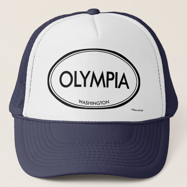 Olympia, Washington Trucker Hat (Front)