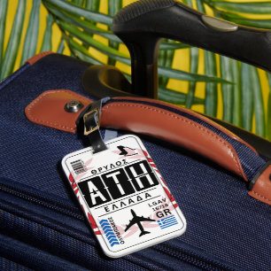 Olympiacos Greek Luggage Tag
