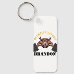 "Olympian Effort" personalise your Keychain
