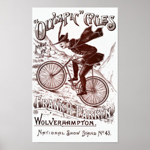 Olympic Cycles Vintage Poster
