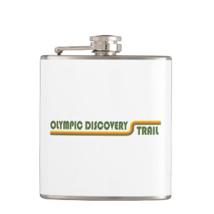 Olympic Discovery Trail Washington State Hip Flask