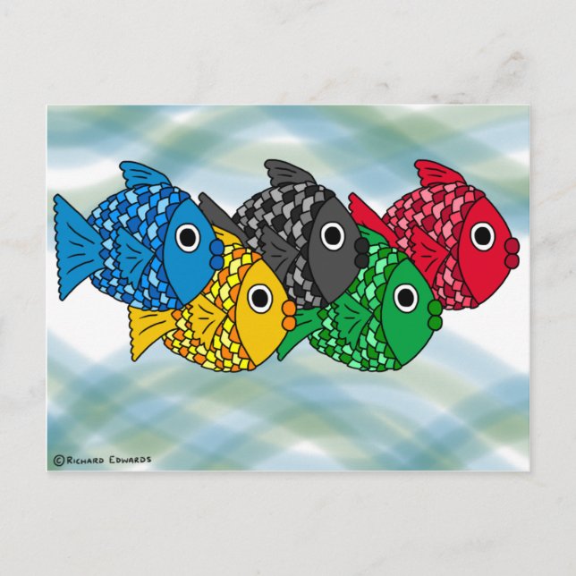 Olympic Fish postcard (Front)