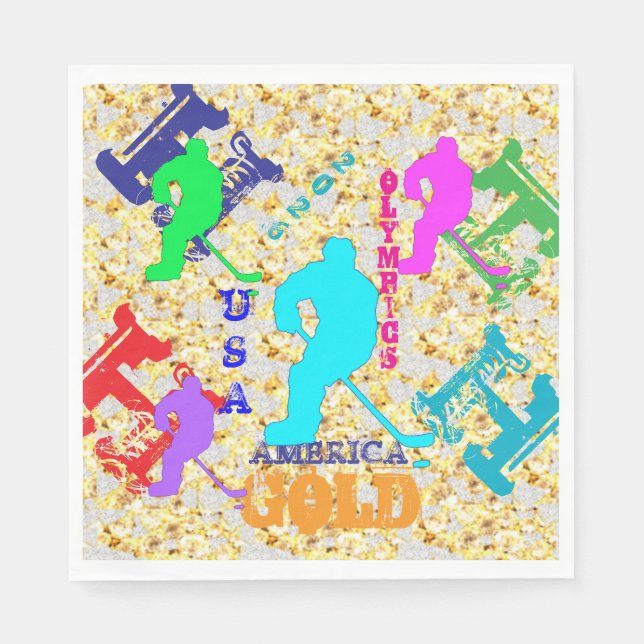 OLYMPIC HOCKEY NAPKIN (Front)