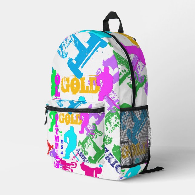 OLYMPIC HOCKEY PRINTED BACKPACK (Back Corner Right)