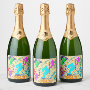 OLYMPIC HOCKEY SPARKLING WINE LABEL