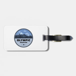 Olympic Mountains Washington Camping Luggage Tag