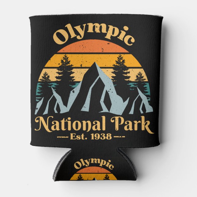 Olympic National Park Can Cooler (Front)