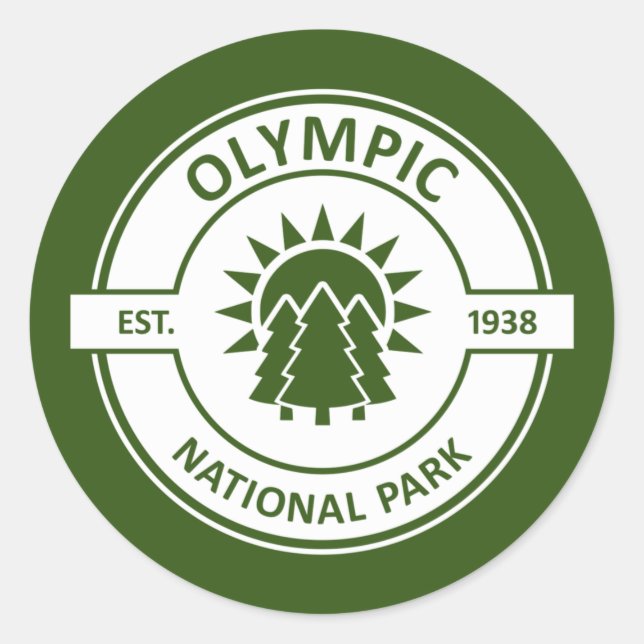 Olympic National Park Classic Round Sticker (Front)