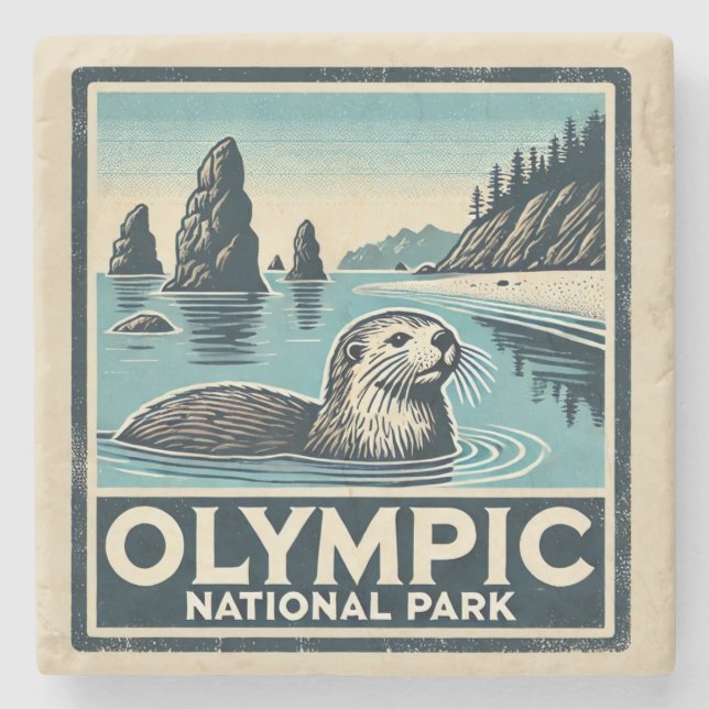 Olympic National Park Coaster (Front)