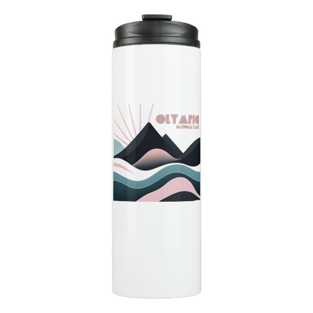 Olympic National Park Coloured Hills Thermal Tumbler (Front)