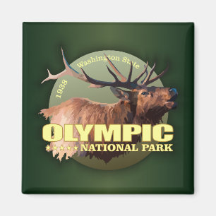 Olympic National Park (Elk) WT Magnet