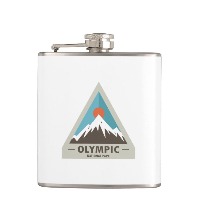 Olympic National Park Hip Flask (Front)