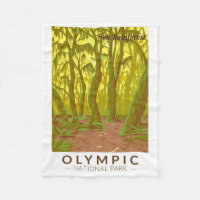 Olympic National Park Hoh Rainforest Travel Art
