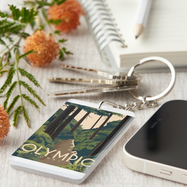 Olympic National Park Key Ring (Front Right)