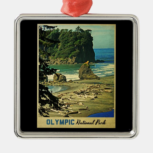 Olympic National Park Metal Ornament (Front)