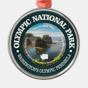 Olympic National Park Metal Tree Decoration