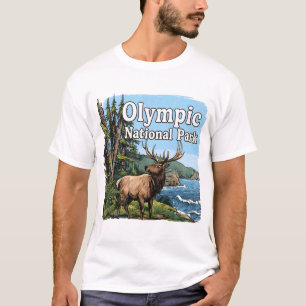 Olympic National Park Mountain Landscape T-Shirt
