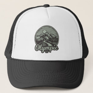 Olympic National Park Mountain Trail Trucker Hat