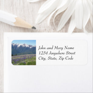 Olympic National Park Mountains Address Return Address Label