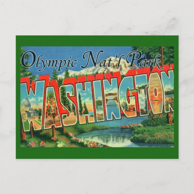 Olympic National Park Postcard (Front)