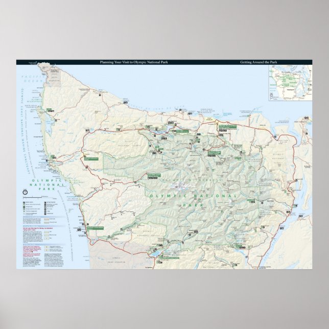 Olympic National Park Poster (Front)