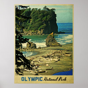 Olympic National Park Poster