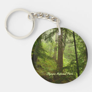 Olympic National Park Rainforest Photo Key Ring