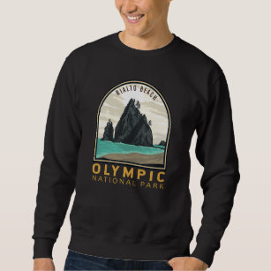 Olympic National Park Rialto Beach Vintage Emblem Sweatshirt